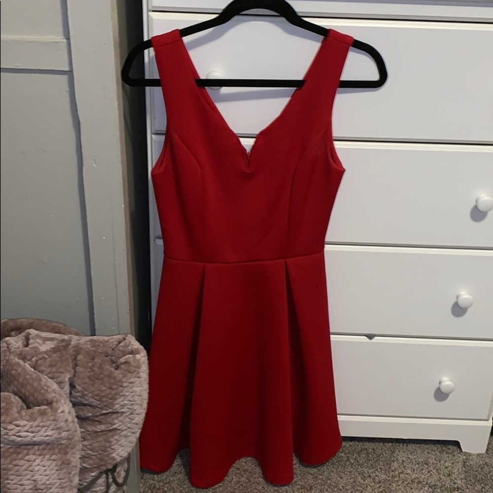 Francesca’s red dress